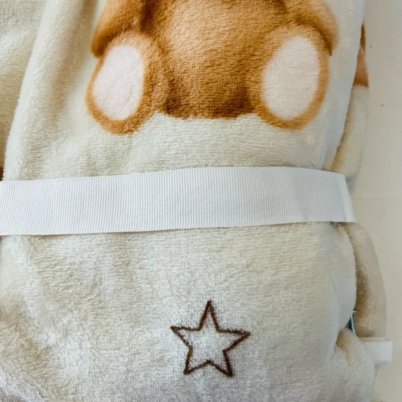 Adirondack Baby by Berkshire My Cozy Cream Baby Blanket Teddy Bears & Stars - Picture 12 of 13